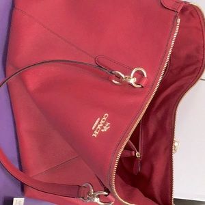 Red coach purse like new